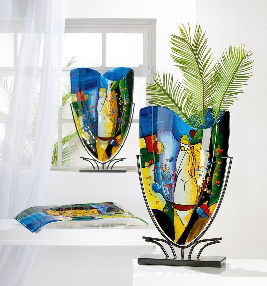 Casablanca by Gilde Tischvase Magic | Mehrfarbig