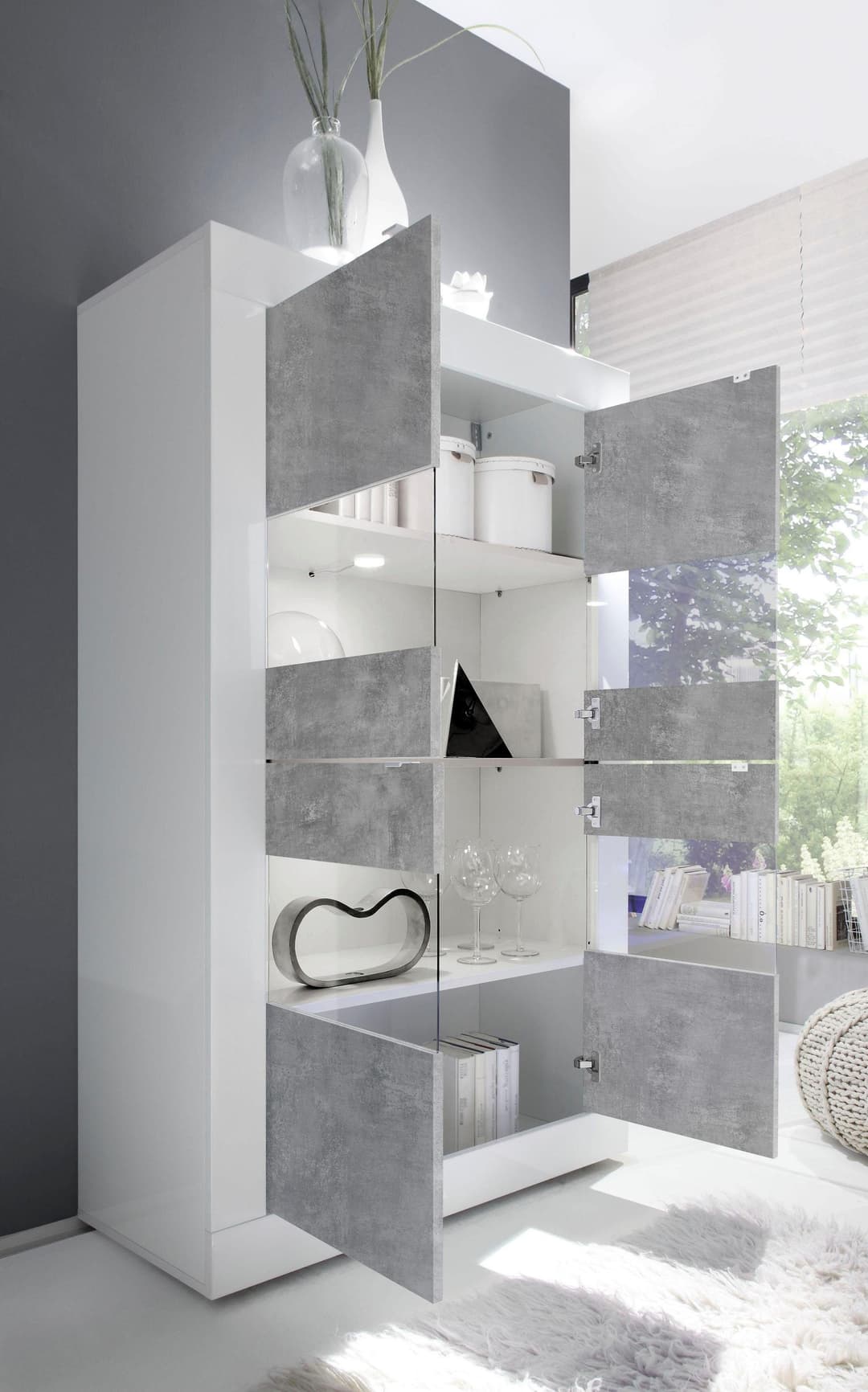 Home affaire Vitrine Basic | Weiß