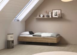 rauch Futonbett Phoenix, ohne Kopfteil | Holztöne