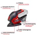 Einhell Akku-Multischleifer TE-OS 18/150 Li Solo | Mehrfarbig 3
