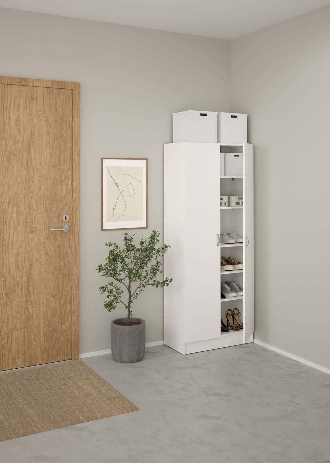 INOSIGN Drehtürenschrank Focus | Weiß