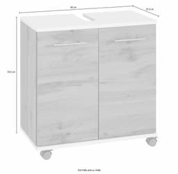 welltime Waschbeckenunterschrank Emmi | Grau