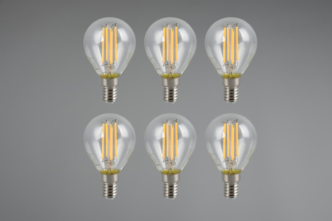 TRIO Leuchten LED-Filament Leuchtmittel Set E14 | Transparent