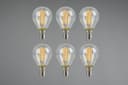 TRIO Leuchten LED-Filament Leuchtmittel Set E14 | Transparent 5