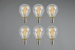 TRIO Leuchten LED-Filament Leuchtmittel Set E14 | Transparent