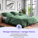Wolkenfeld Bettwäsche Renforcé Baumwolle | Grün 3