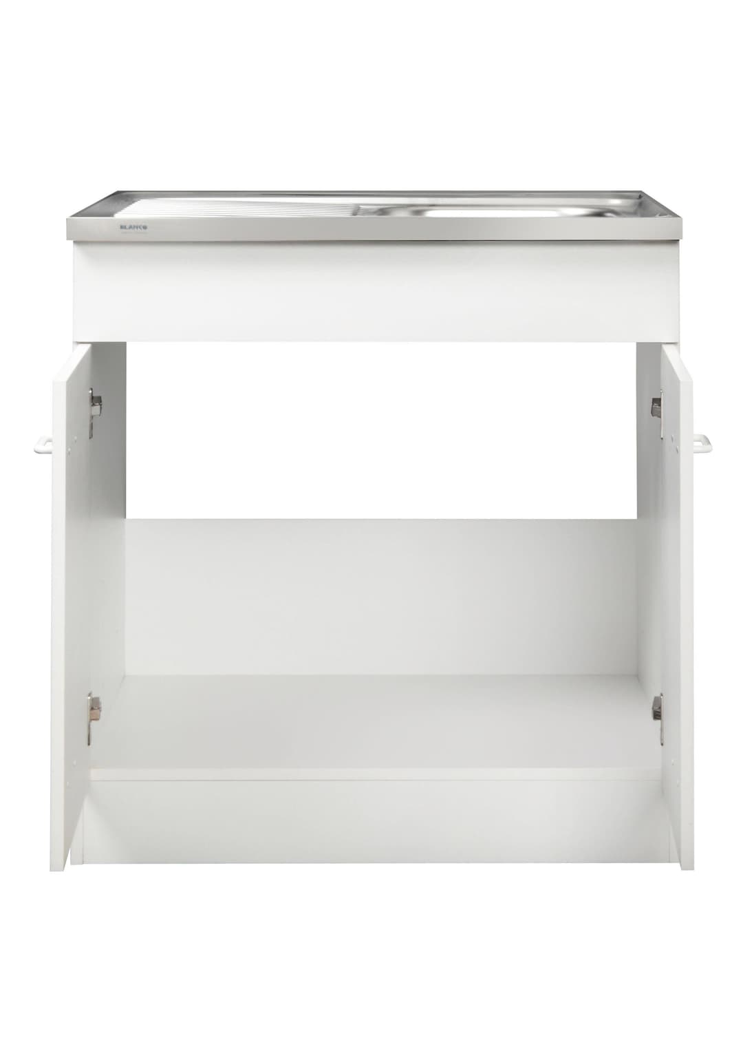 KOCHSTATION Spülenschrank KS-Elster Breite 80 cm | Weiß