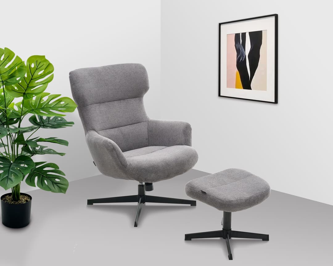 Home affaire Sessel Clarah Relaxsessel | Grau