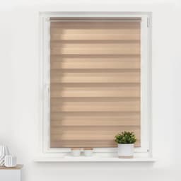 Doppelrollo Duo Rollo Klemmfix | Braun