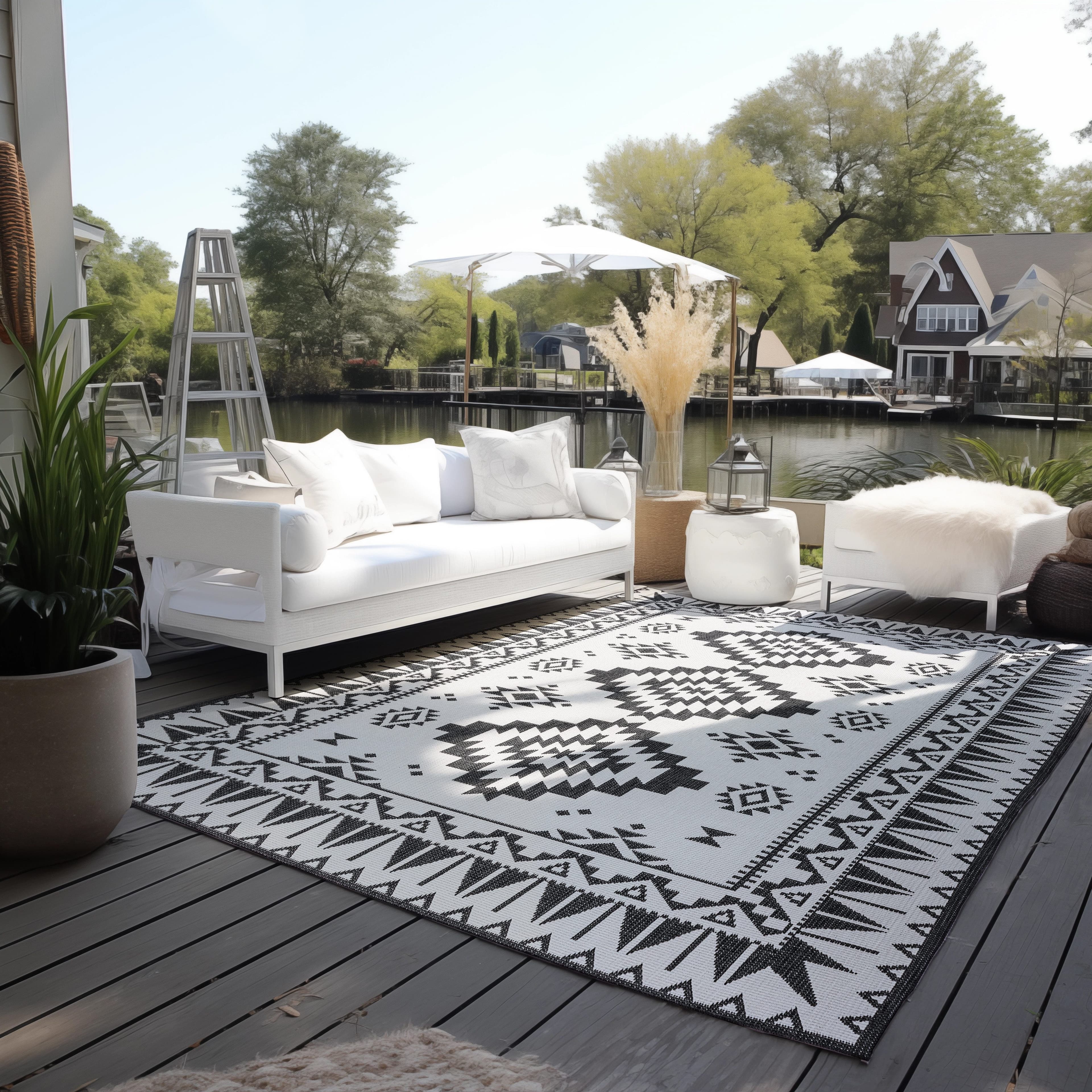 ELLE DECORATION Teppich Dynamic | Schwarz
