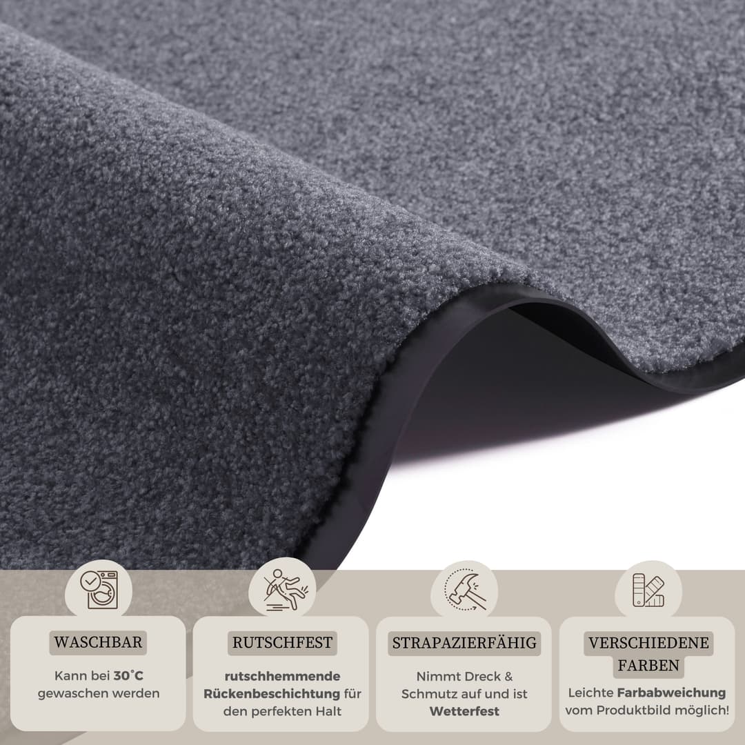 HANSE Home Fußmatte Wash & Clean | Grau