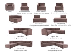 LeGer Home by Lena Gercke Ecksofa LYZA | Beige