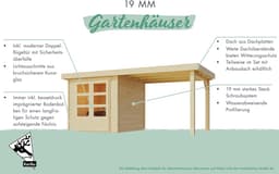 Karibu Verkaufshaus 1 | Holztöne