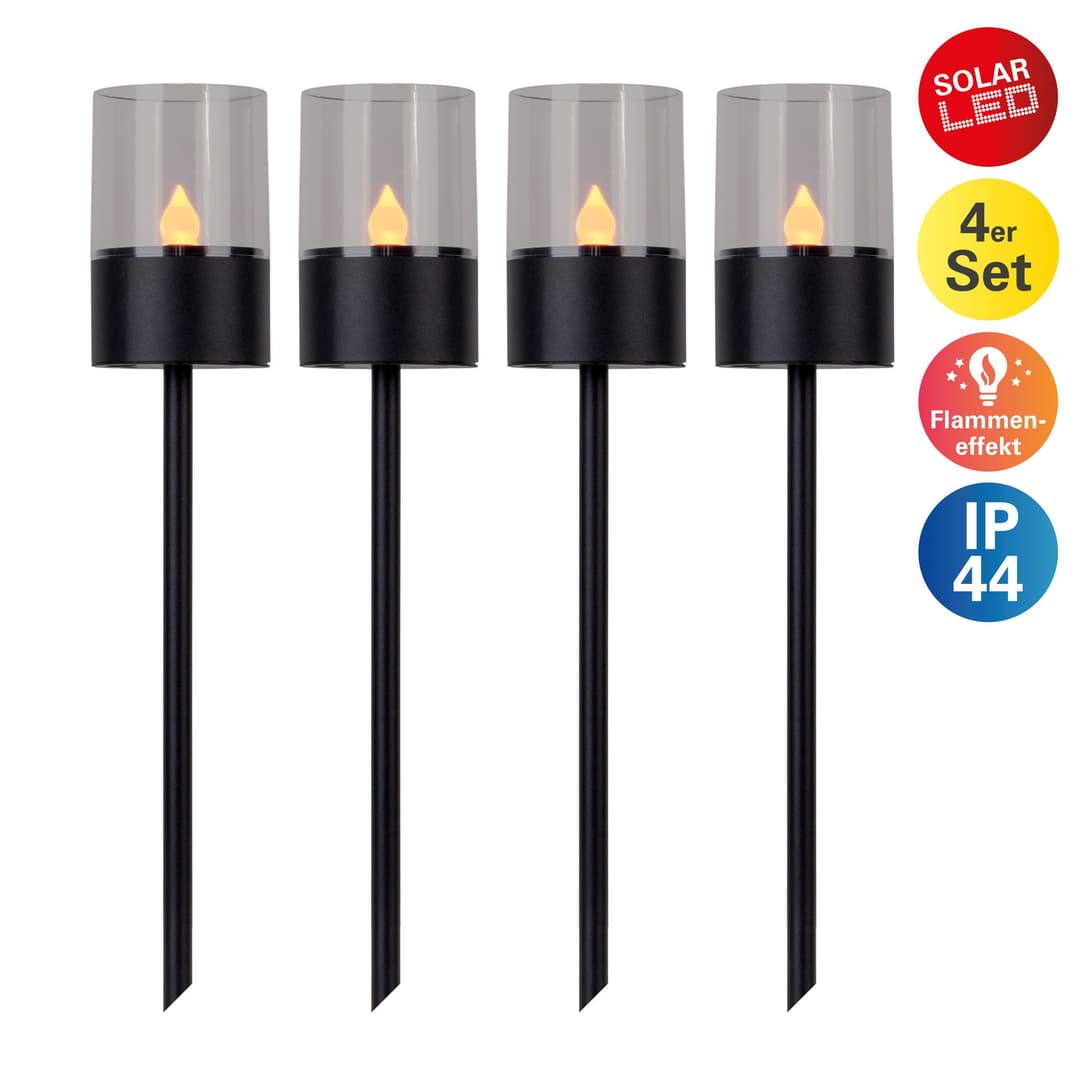 OTTO home LED Solarleuchte Liddia | Schwarz