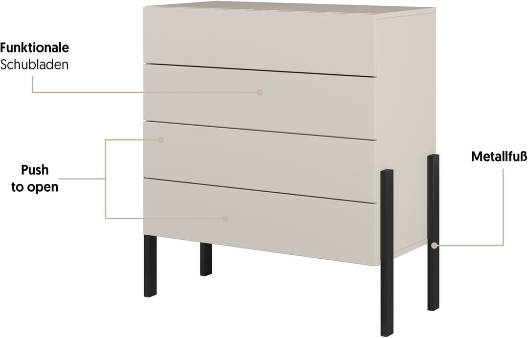 OTTO home Kommode Jukon | Beige