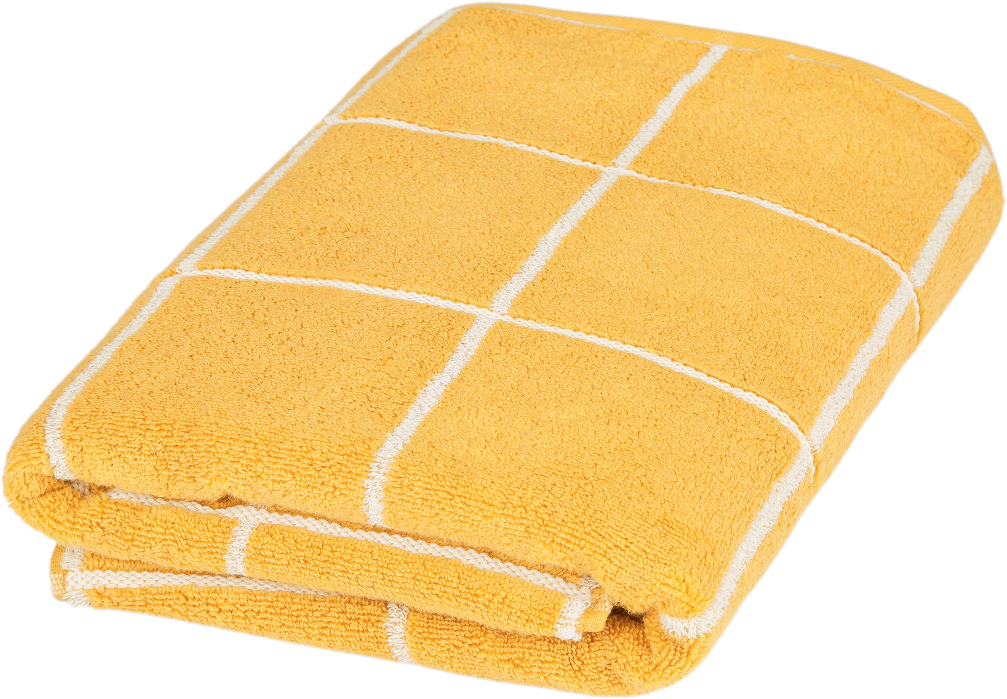 ROSS Duschtuch Cashmere Überkaro | Gelb
