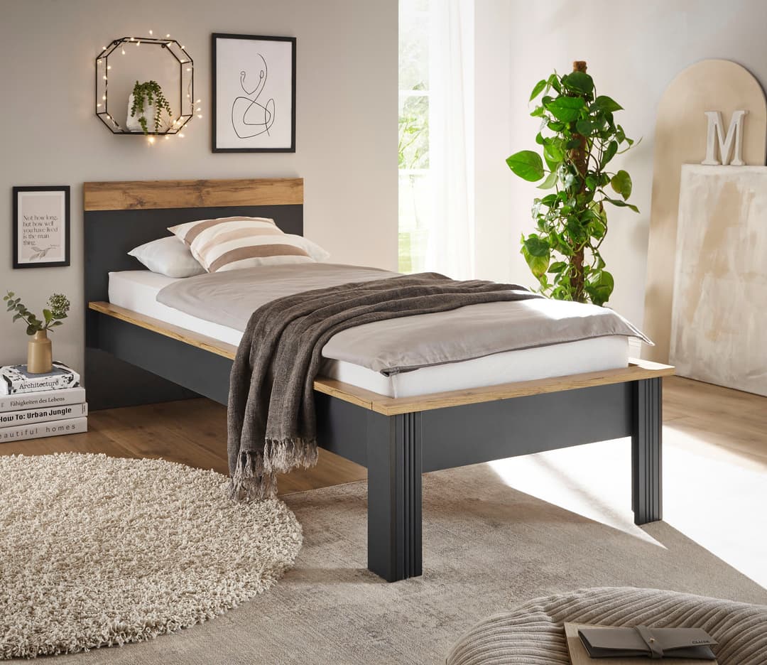 OTTO home Einzelbett WESTMINSTER | Grau