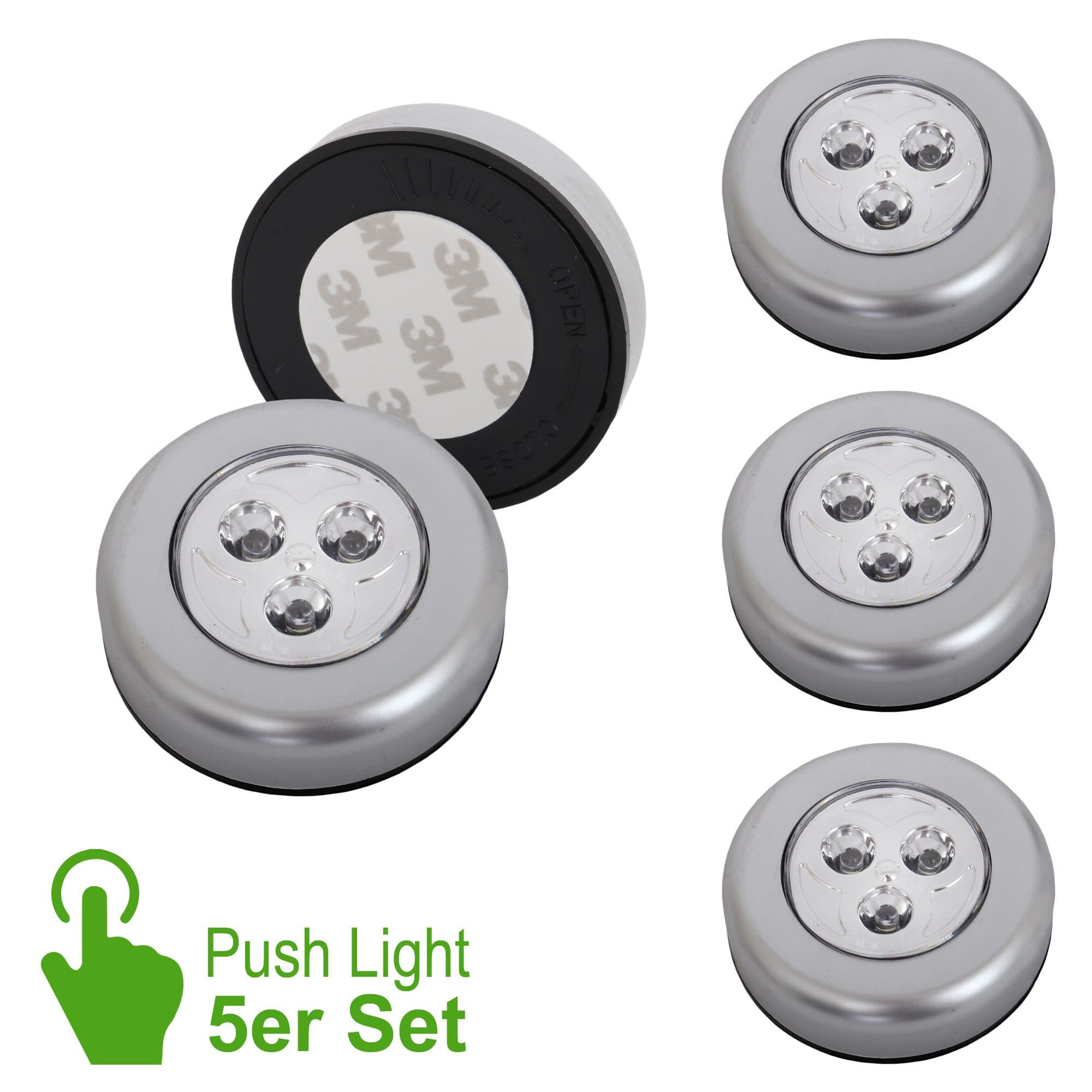 Briloner Leuchten LED Push Light | Grau