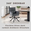 Esszimmerstuhl Justin | Grau 3