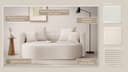 LeGer Home by Lena Gercke ISALIE 2,5-Sitzer Loungesofa | Rosa 3