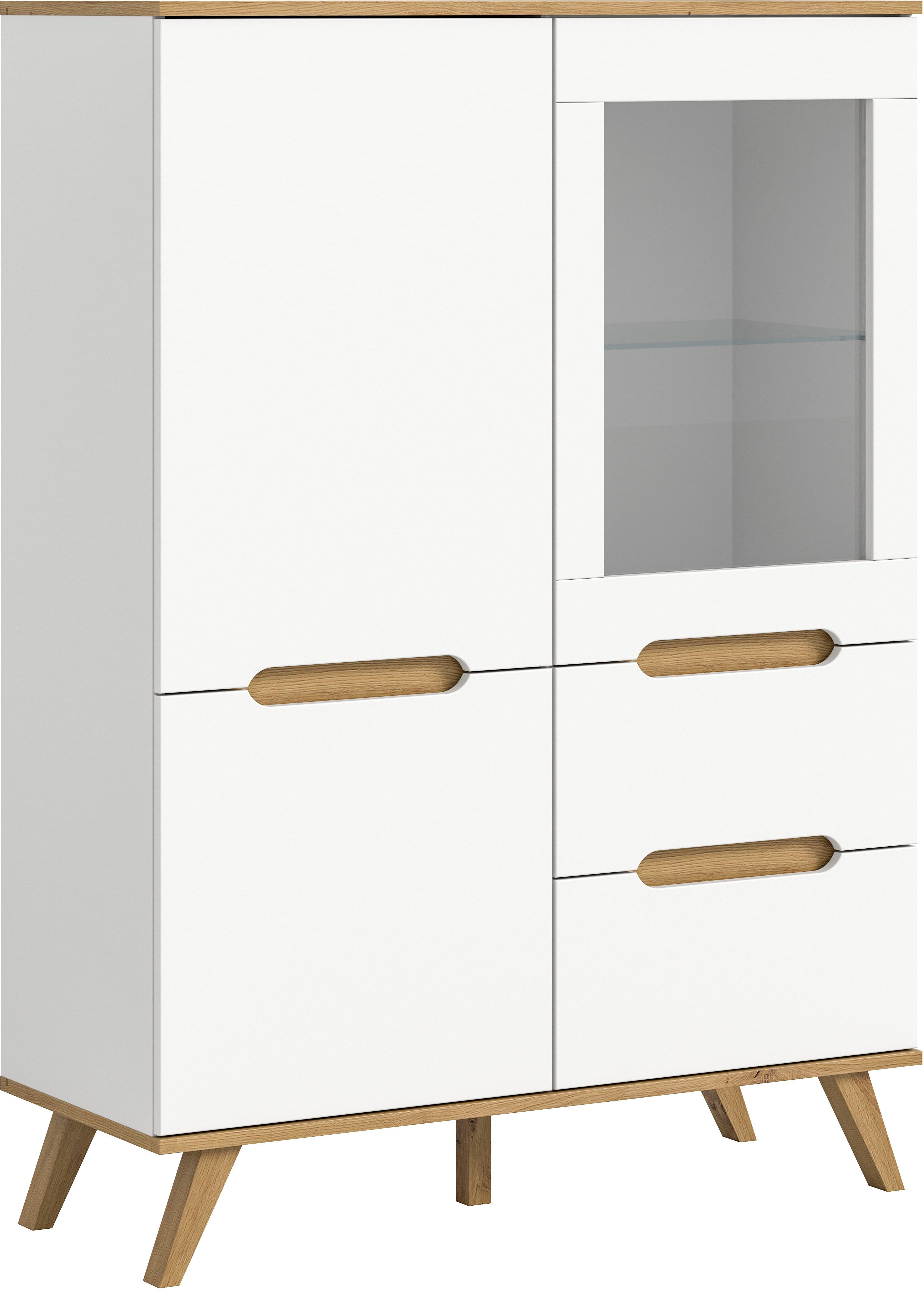Home affaire Highboard Alesund | Weiß