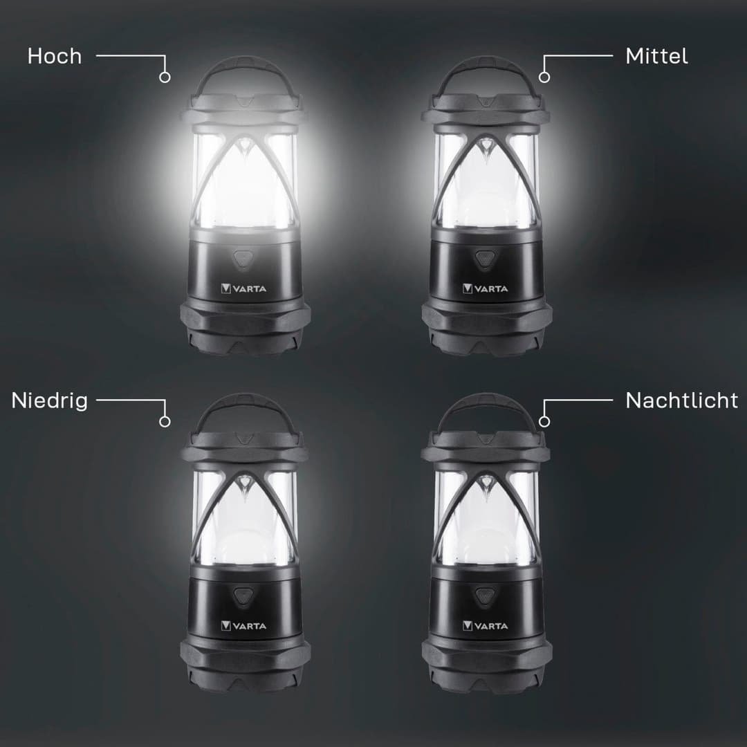 VARTA Laterne Indestructible L30 Pro COB LED | Schwarz