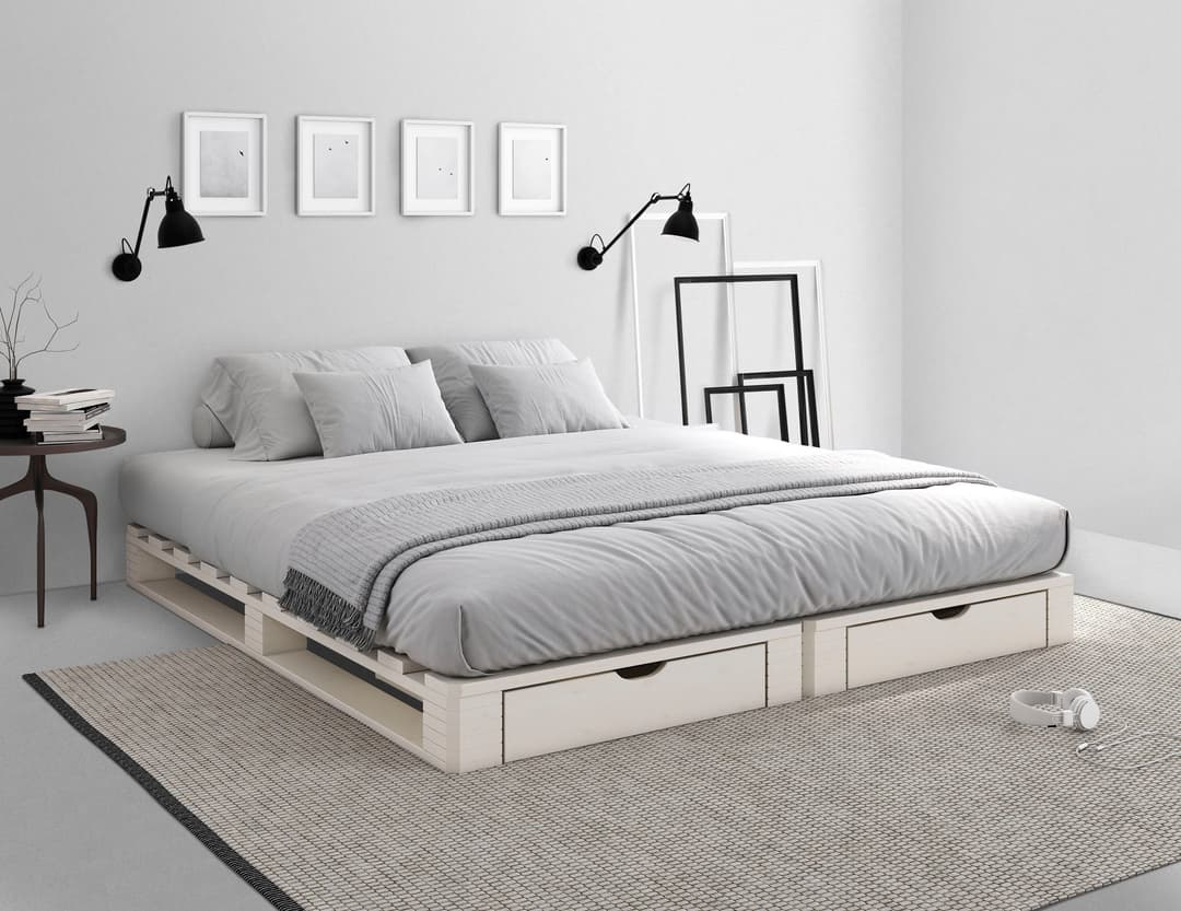 OTTO home Palettenbett ALASCO | Weiß