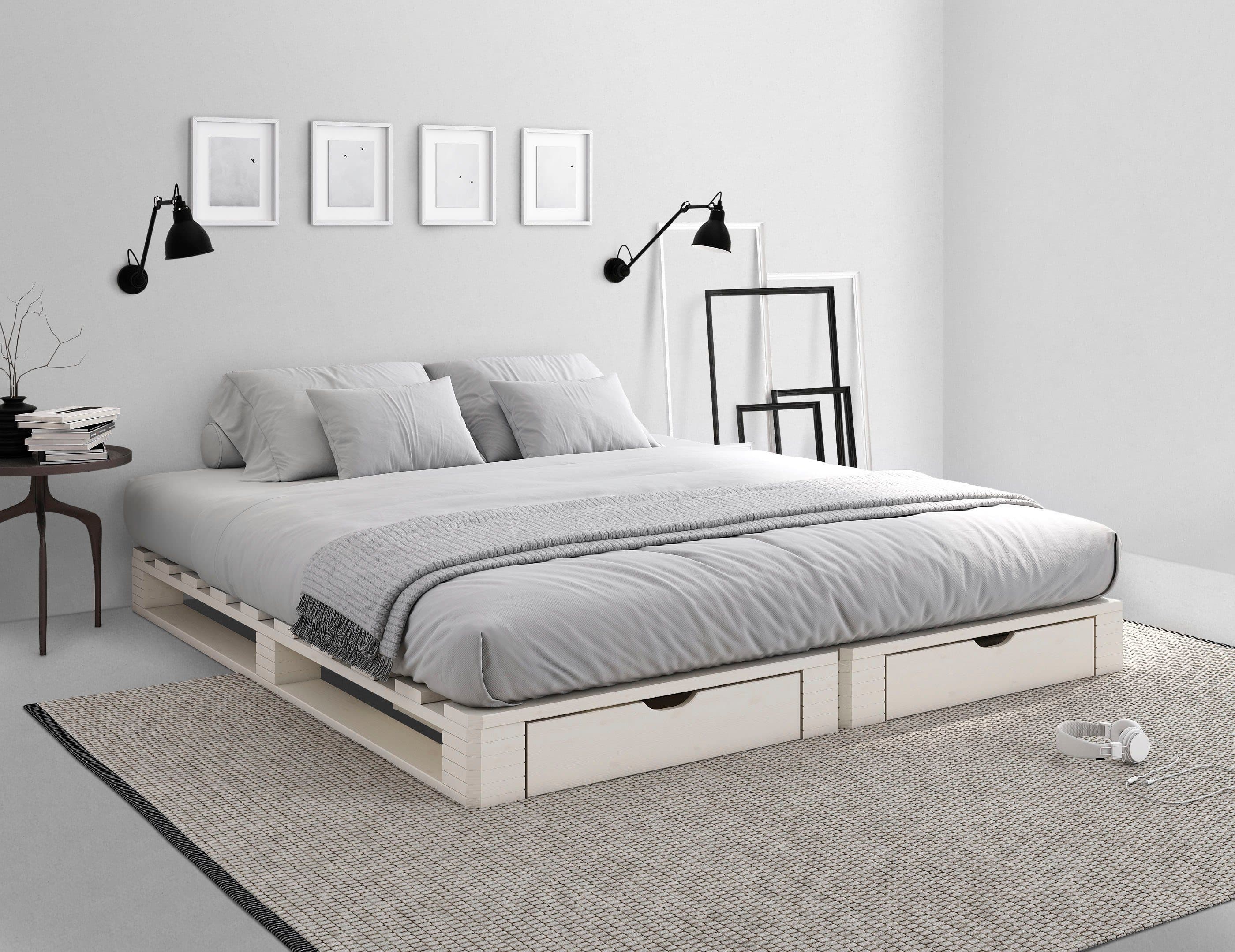OTTO home Palettenbett ALASCO | Weiß