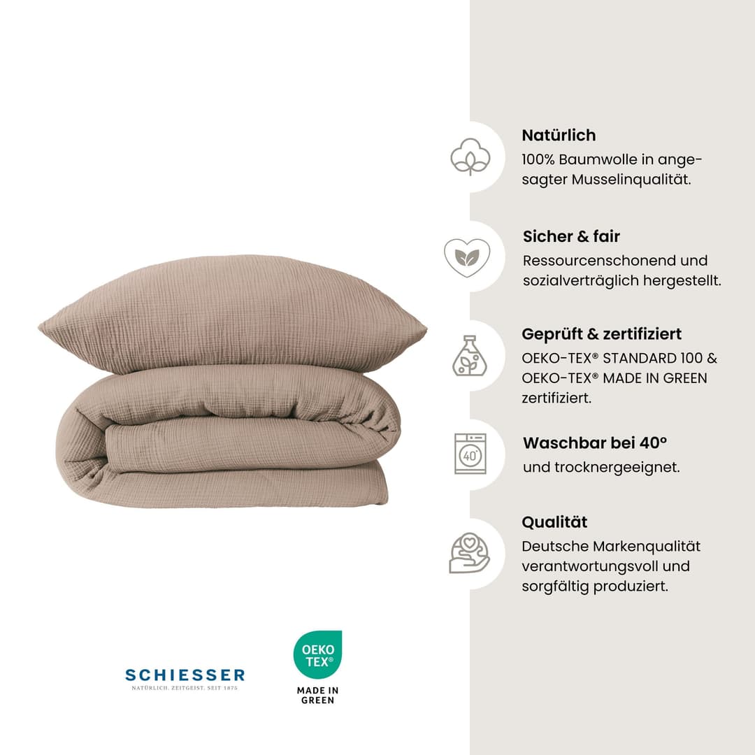 Schiesser Bettwäsche Molly | Beige