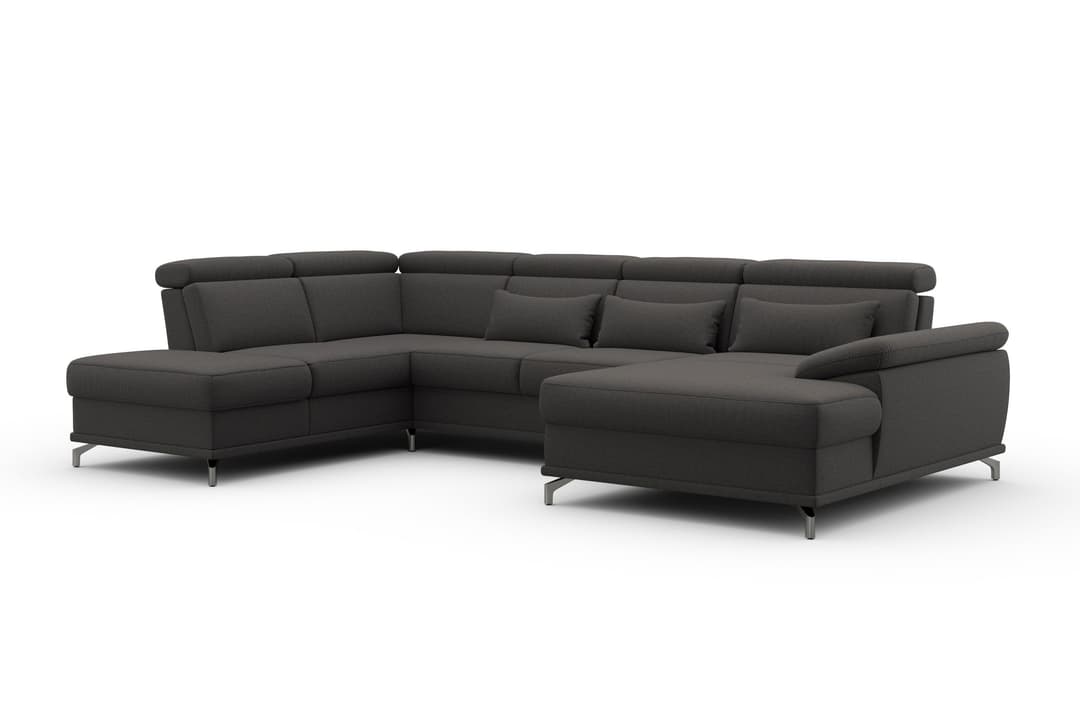 sit&more Wohnlandschaft Cabrio U-Form | Braun