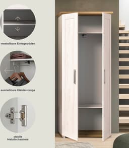 Home affaire Garderobenschrank COSENZA | Holztöne