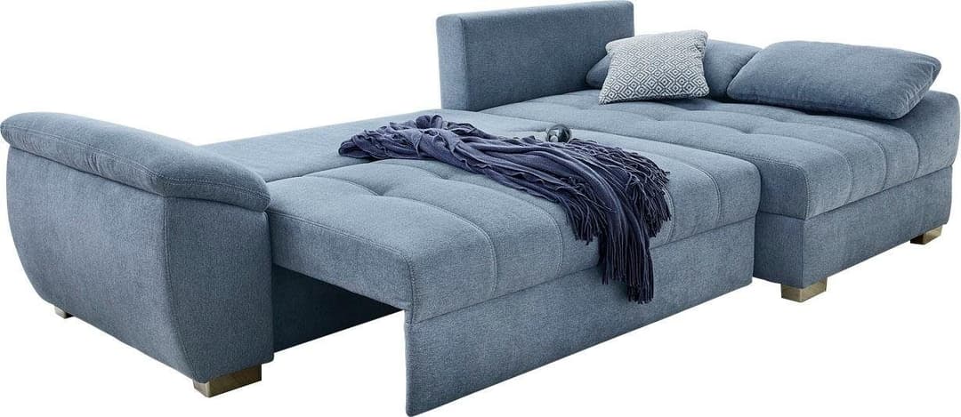 Jockenhöfer Gruppe Ecksofa Alster | Blau