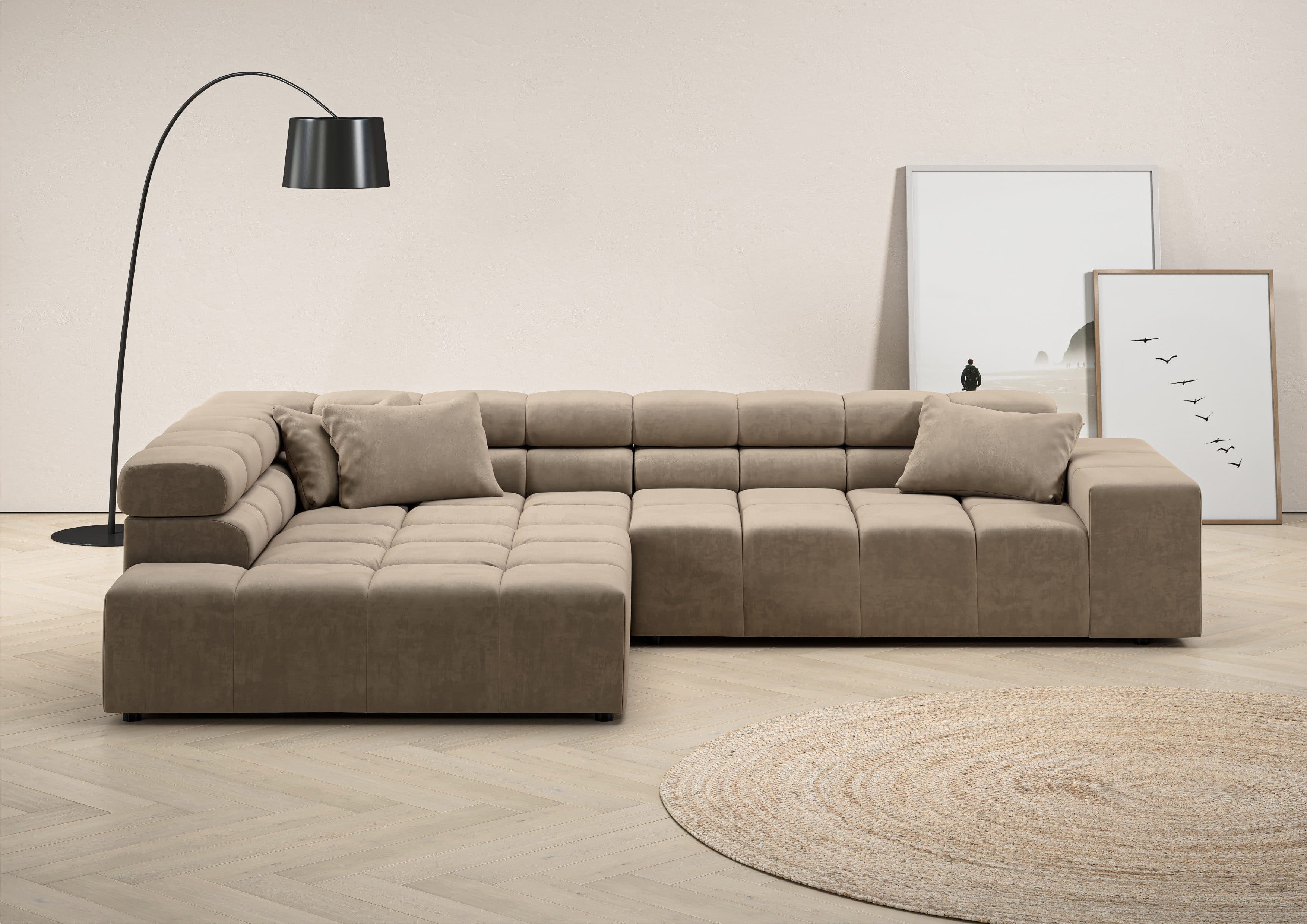 Home affaire Ecksofa Ancona | Beige