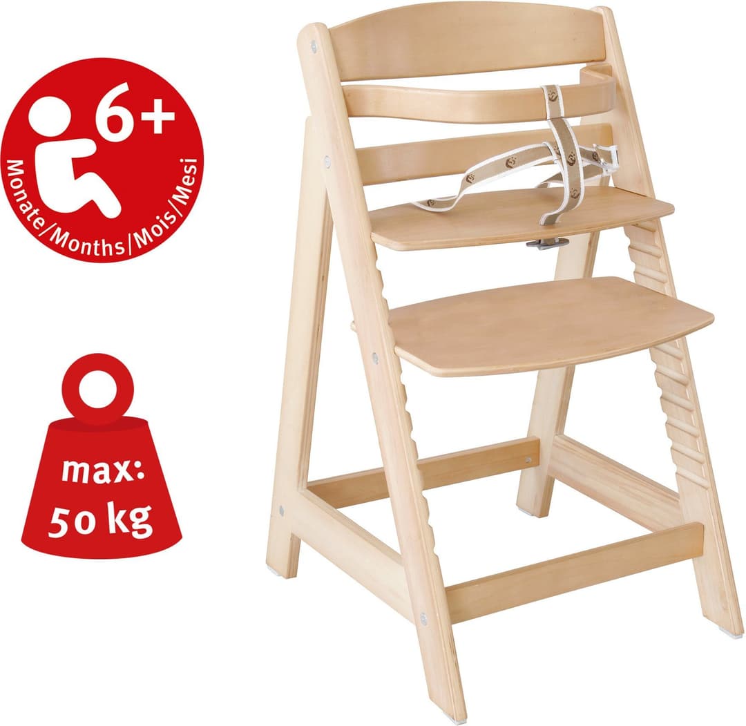 roba® Hochstuhl Sit up III | Holztöne