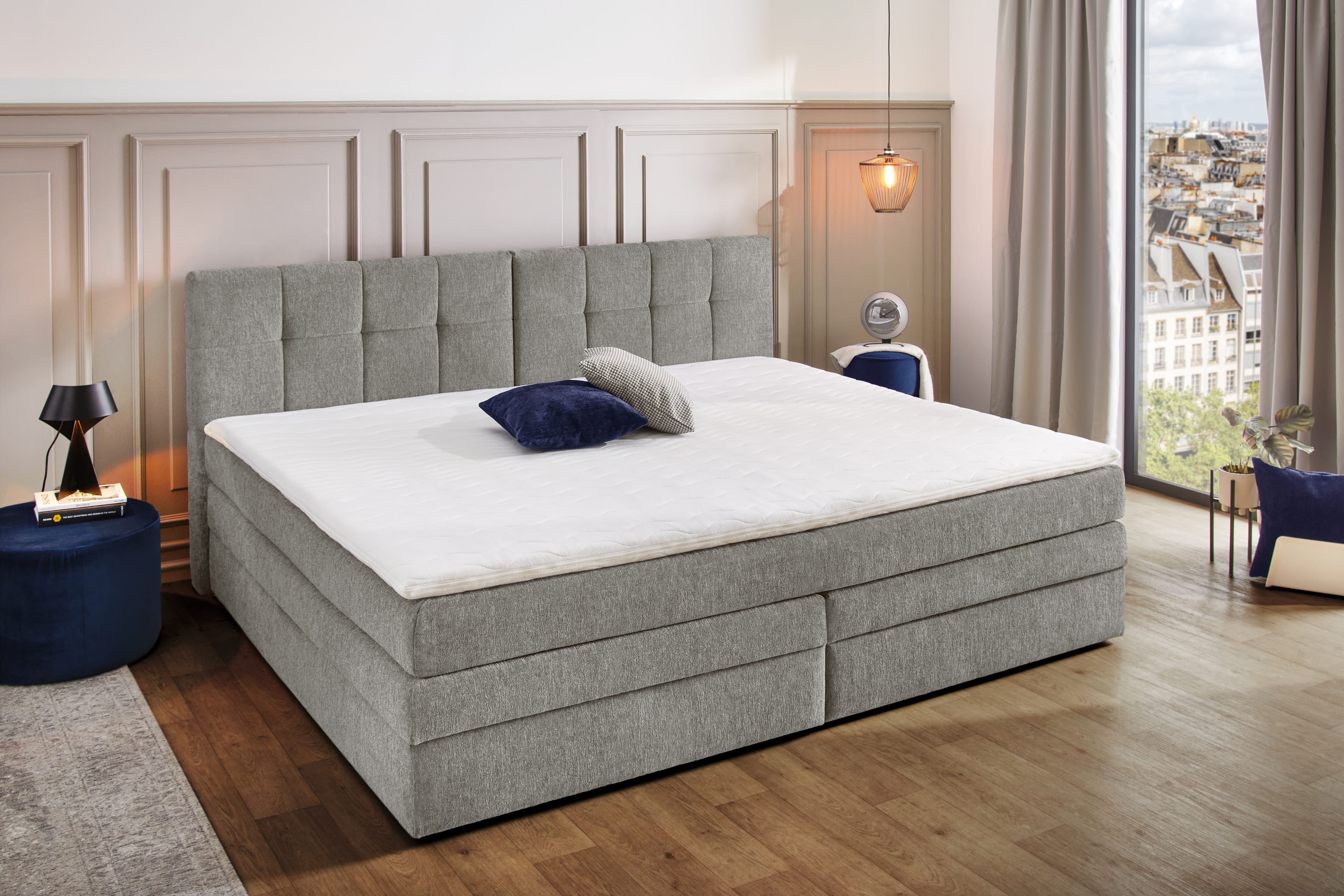 Jockenhöfer Gruppe Boxspringbett Casa Grande | Grau