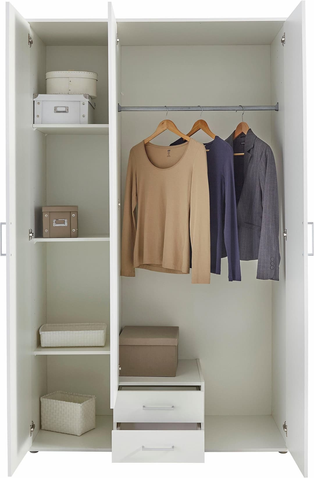 Schlafkontor Kleiderschrank Paul | Weiß