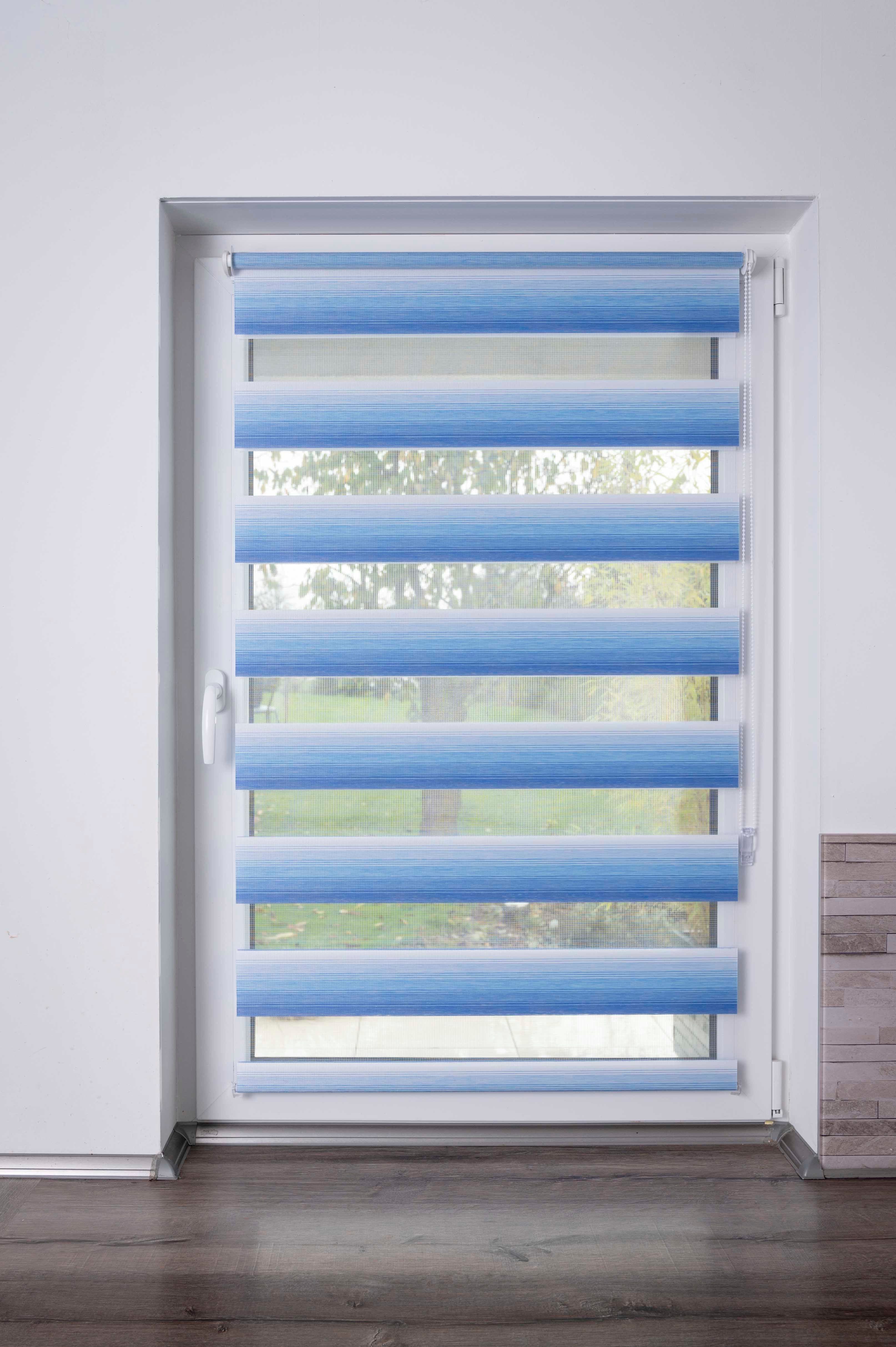 Doppelrollo mit Farbverlauf | Blau