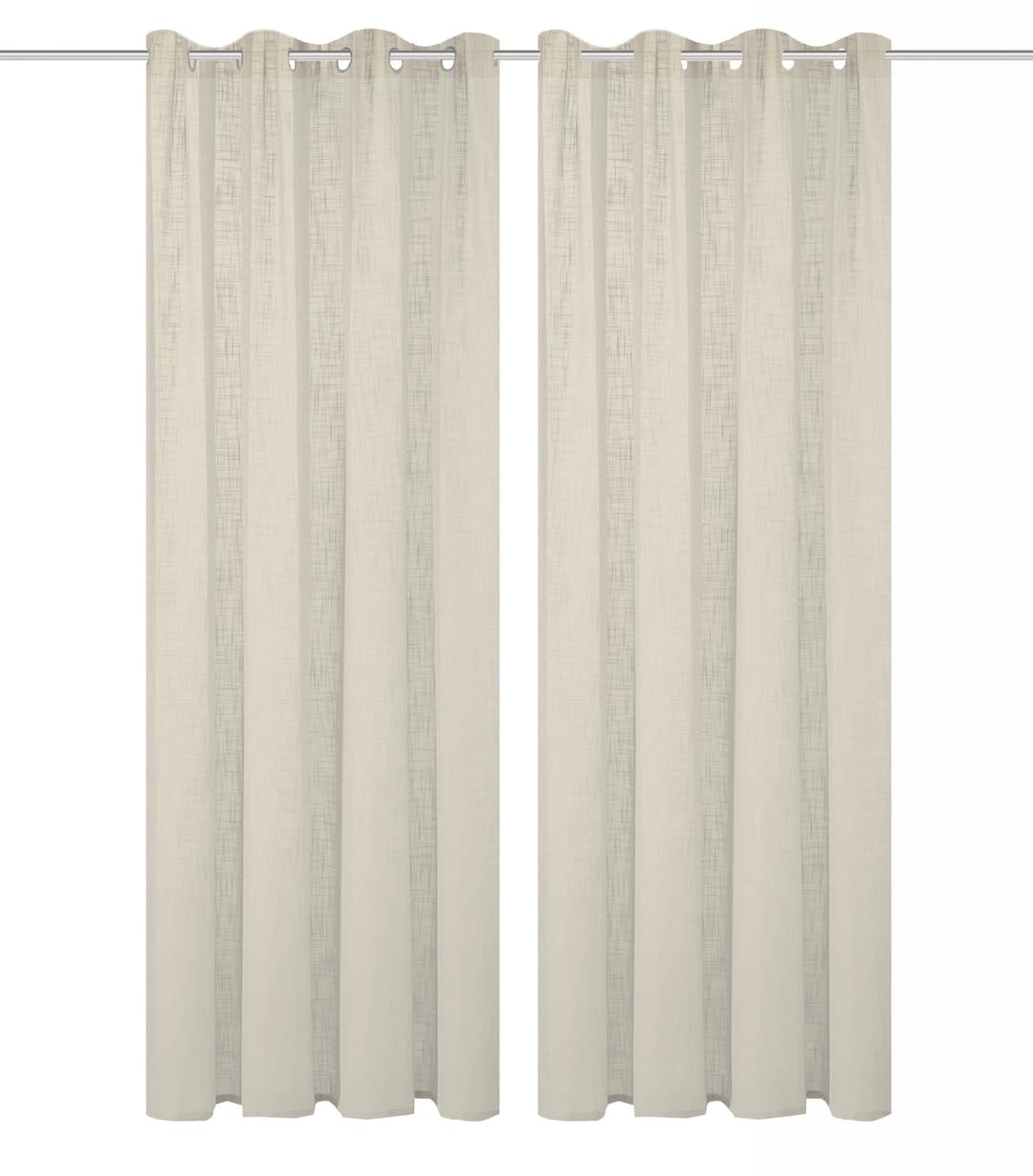 Home Basics Vorhang SOFTY 2er Pack | Braun