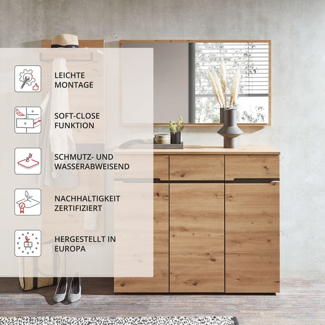 Innostyle Schuhschrank MEMPHIS | Holztöne