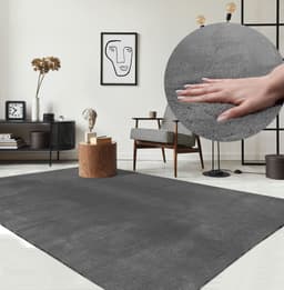 the carpet Teppich Relax | Grau