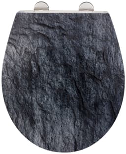 WENKO WC-Sitz Slate Rock | Schwarz