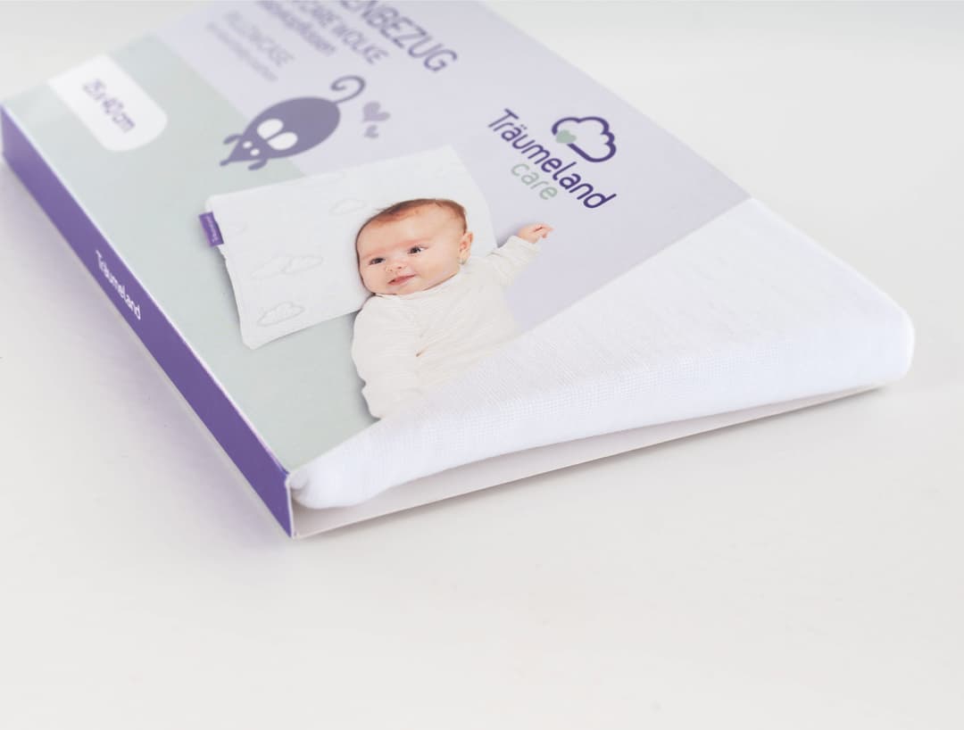 Träumeland Babykissen Kissenbezug | Weiß