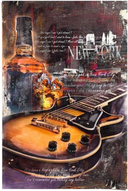 Reinders! Poster Guitar Blues Night | Mehrfarbig