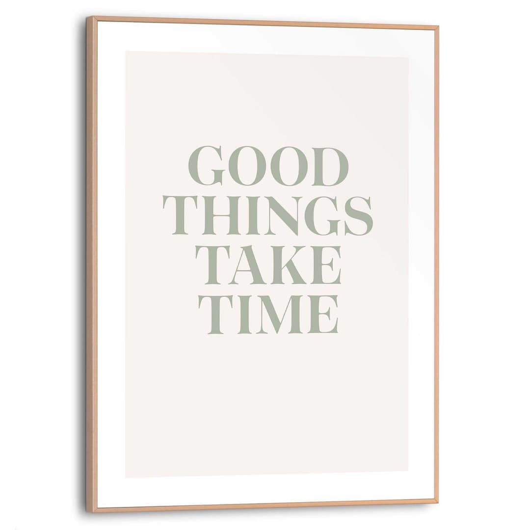 Reinders! Bild mit Rahmen Take Your Time | Beige