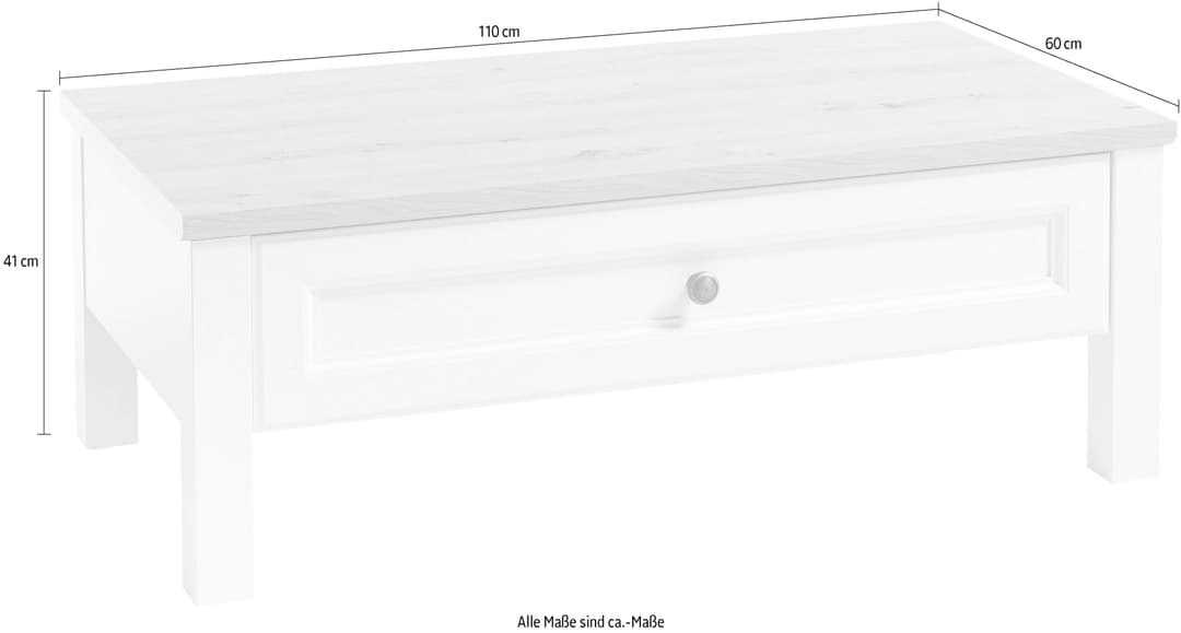 Stolkom Sp.z.o.o. Couchtisch Toskana | Weiß