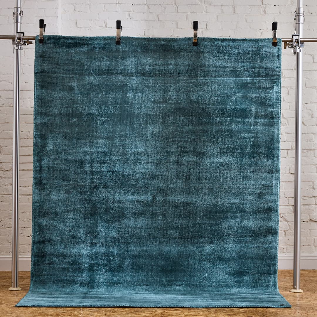 TOM TAILOR HOME Teppich Shine uni | Blau