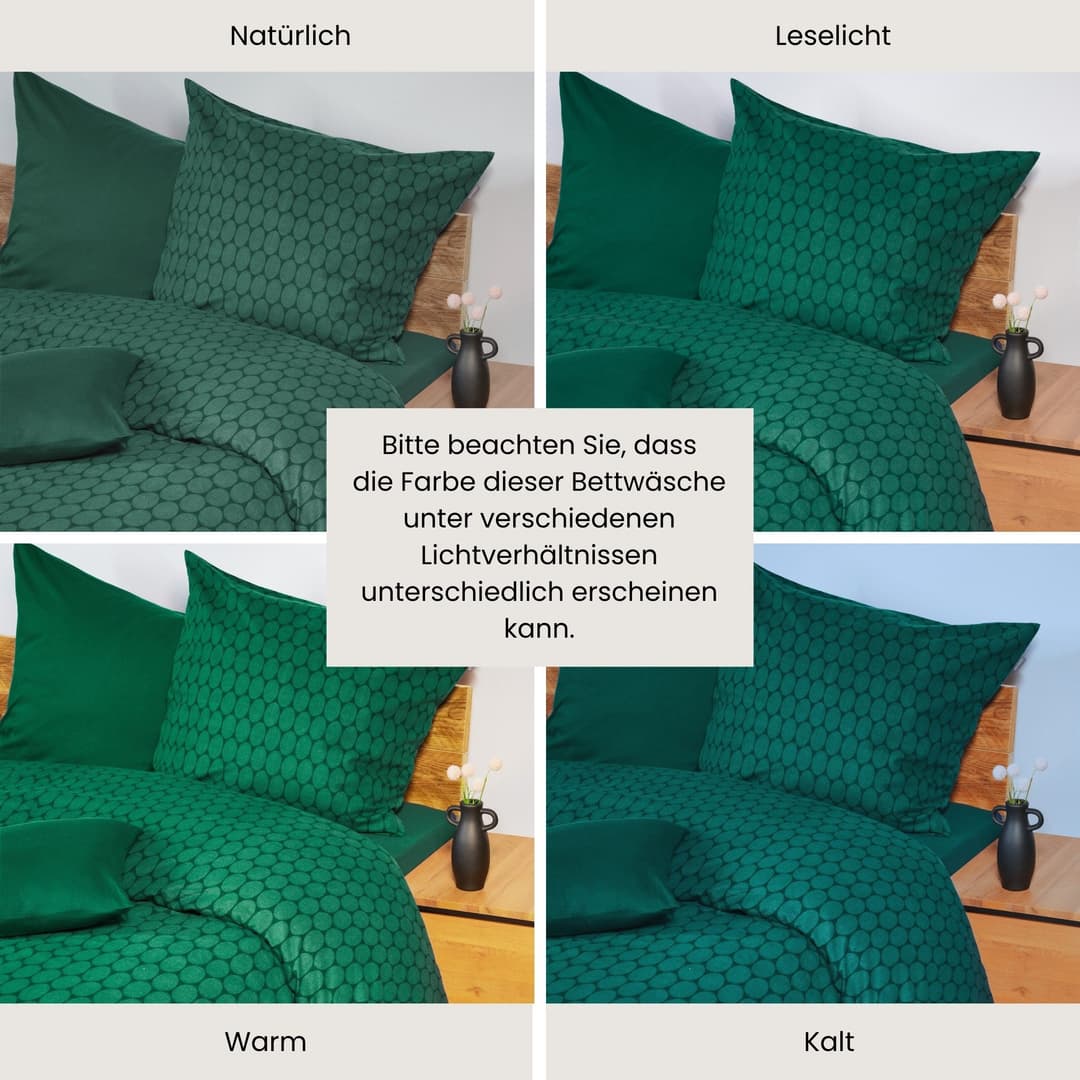 Schiesser Bettwäsche Drops | Grün