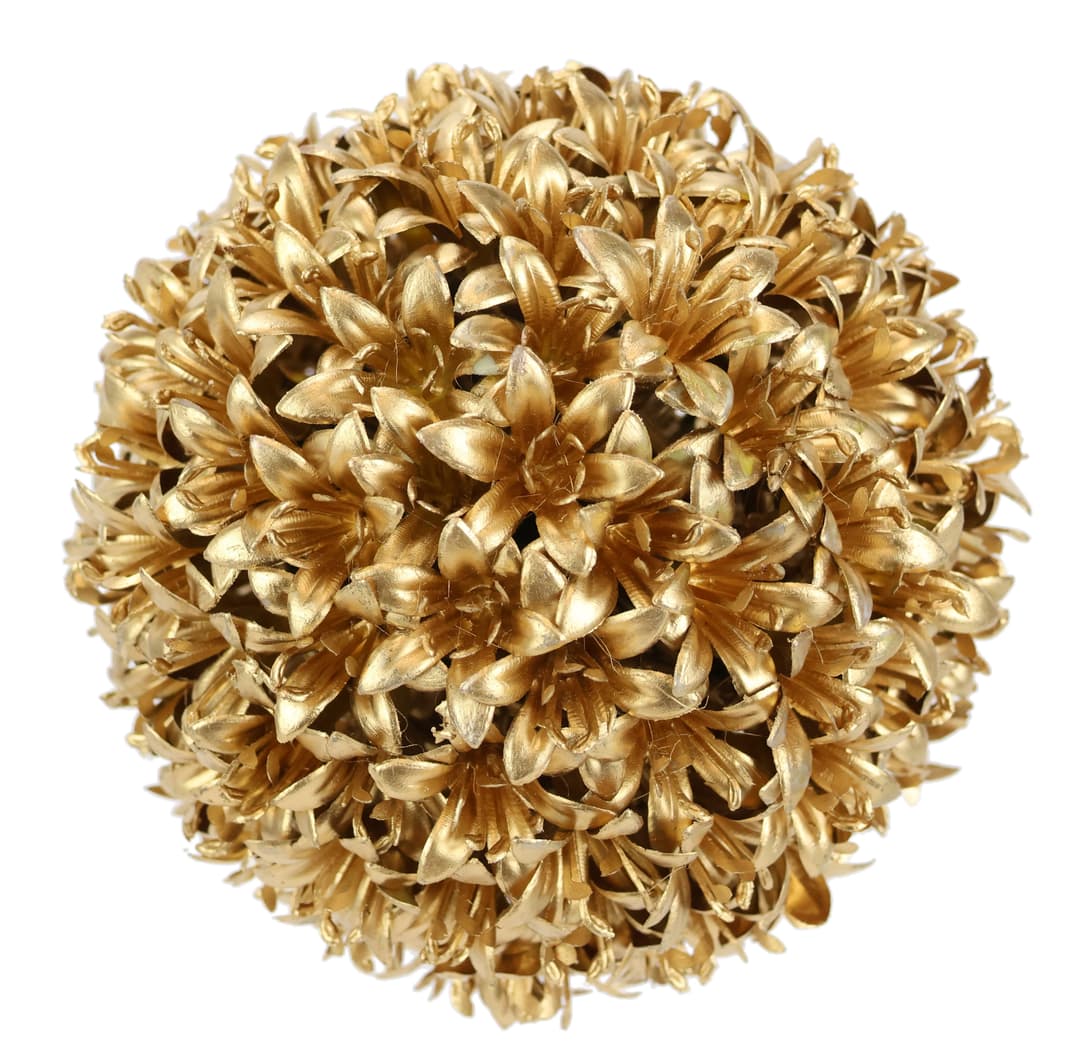 Kunstpflanze Deko-Kugel Buchs | Gold