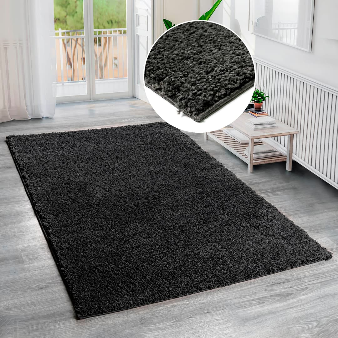 Bruno Banani Hochflor-Teppich Shaggy Soft | Grau