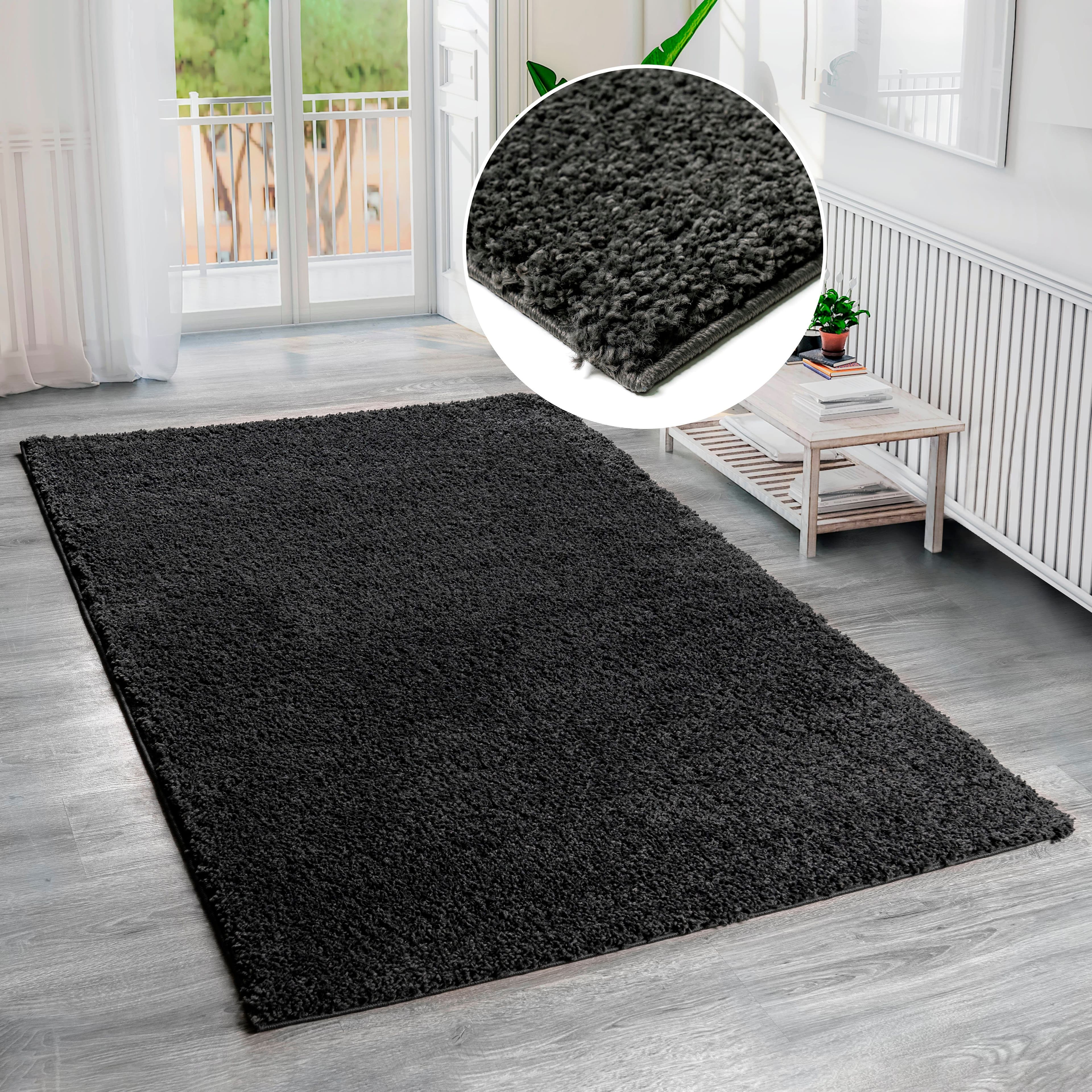 Bruno Banani Hochflor-Teppich Shaggy Soft | Grau